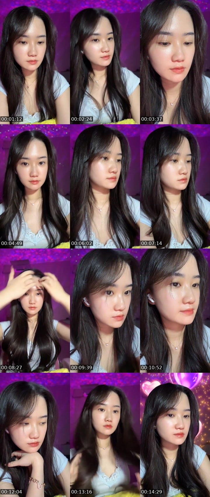 Contact-sheet preview of 🦋🍀 Emily Kim 🔖😈ᴱᴸᴵᵀᴱ's MICO Live recording
