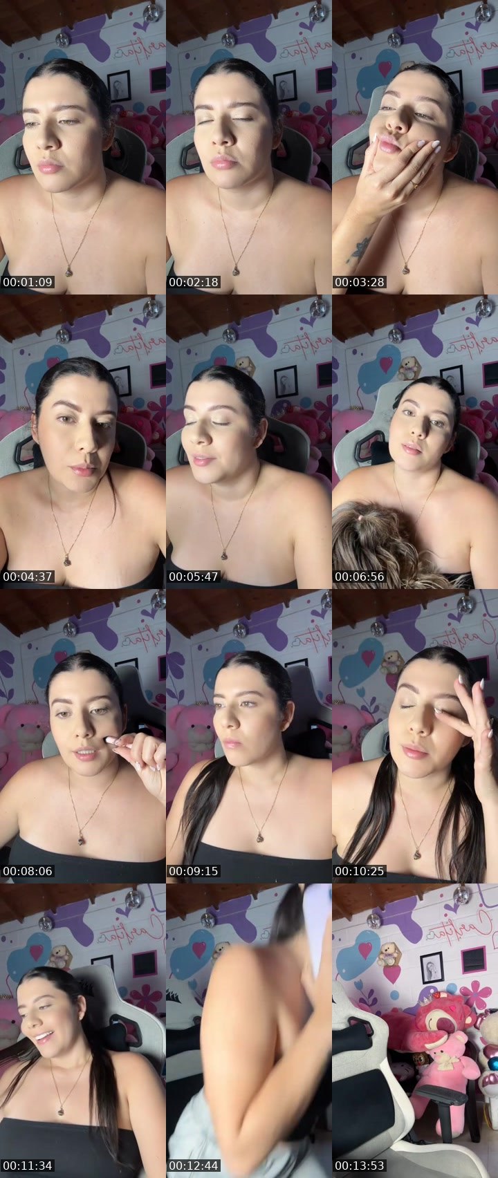 Contact-sheet preview of 👳🏻‍♂️CARLITA🩷ⷭ 🧩🤍👀's MICO Live recording