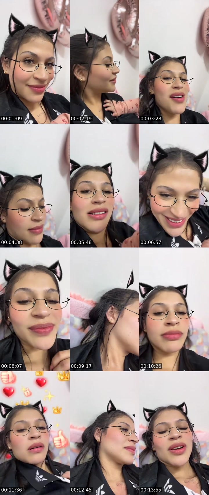 Contact-sheet preview of 𑣲𝑽𝒂𝒍𝒆𝒏🦢's MICO Live recording