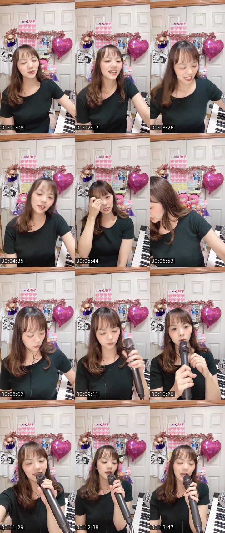 Contact-sheet preview of YURi🧸🎹8/24 1周年感謝🥰's MICO Live recording