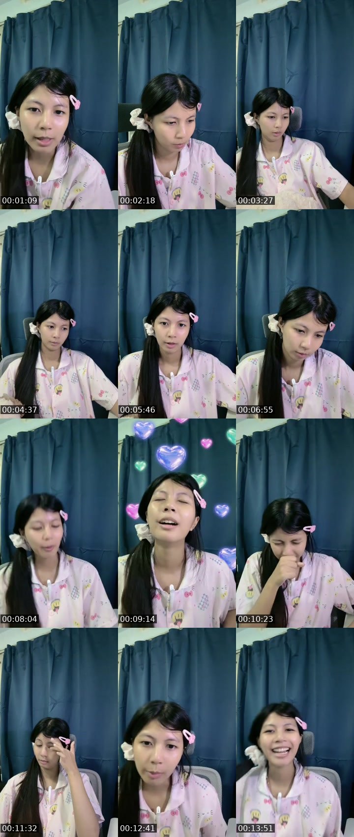 Contact-sheet preview of [🧋] milktea new vj - naam🐰's MICO Live recording