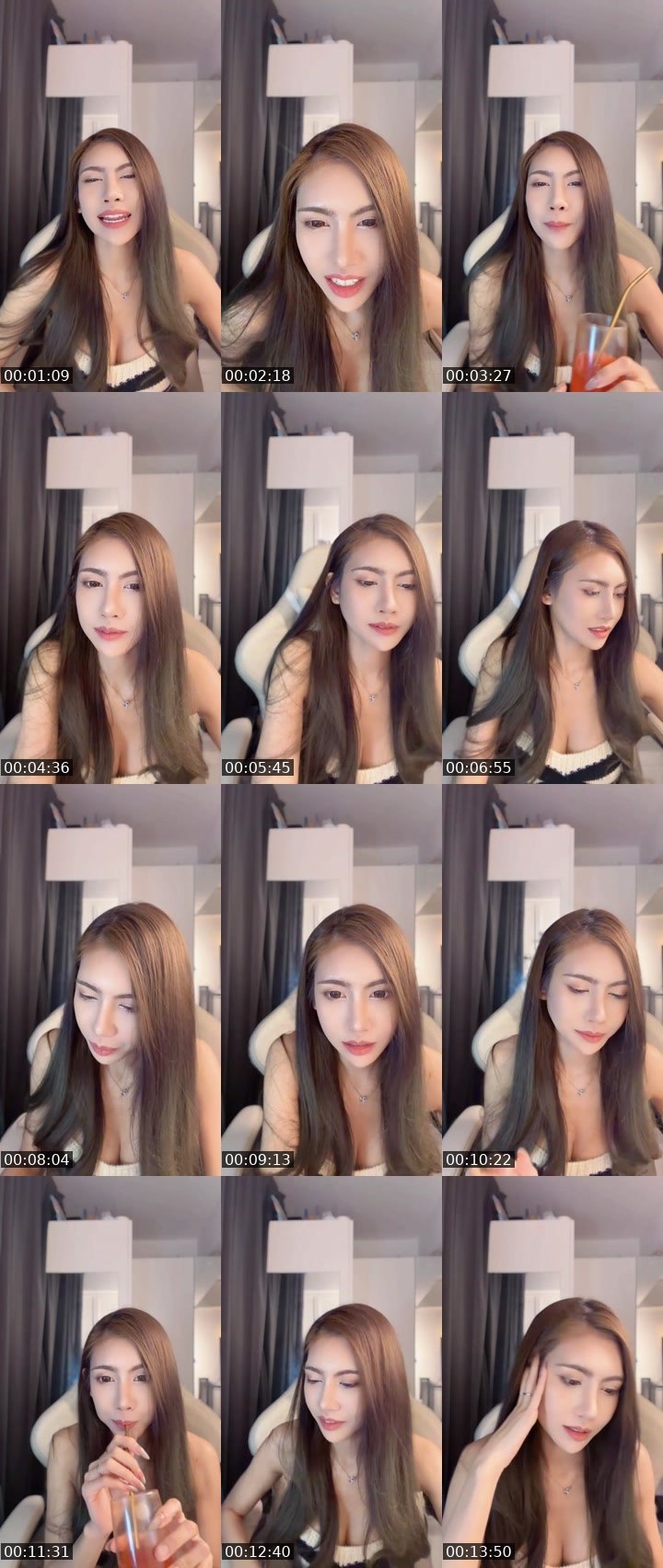 Contact-sheet preview of [🧋] milktea New vj Miew🦋✨'s MICO Live recording