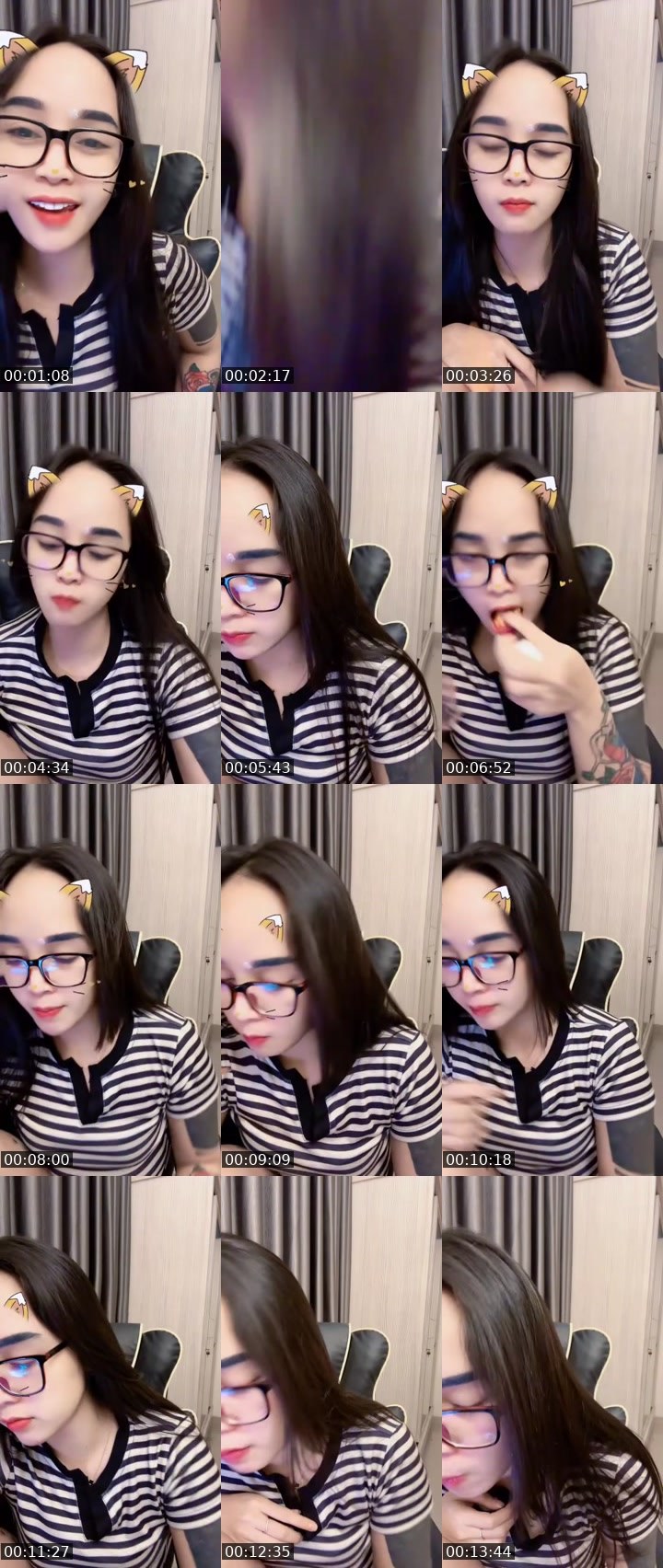 Contact-sheet preview of 🐈 ᴹˢ Natalia  [T-REX] 💃's MICO Live recording