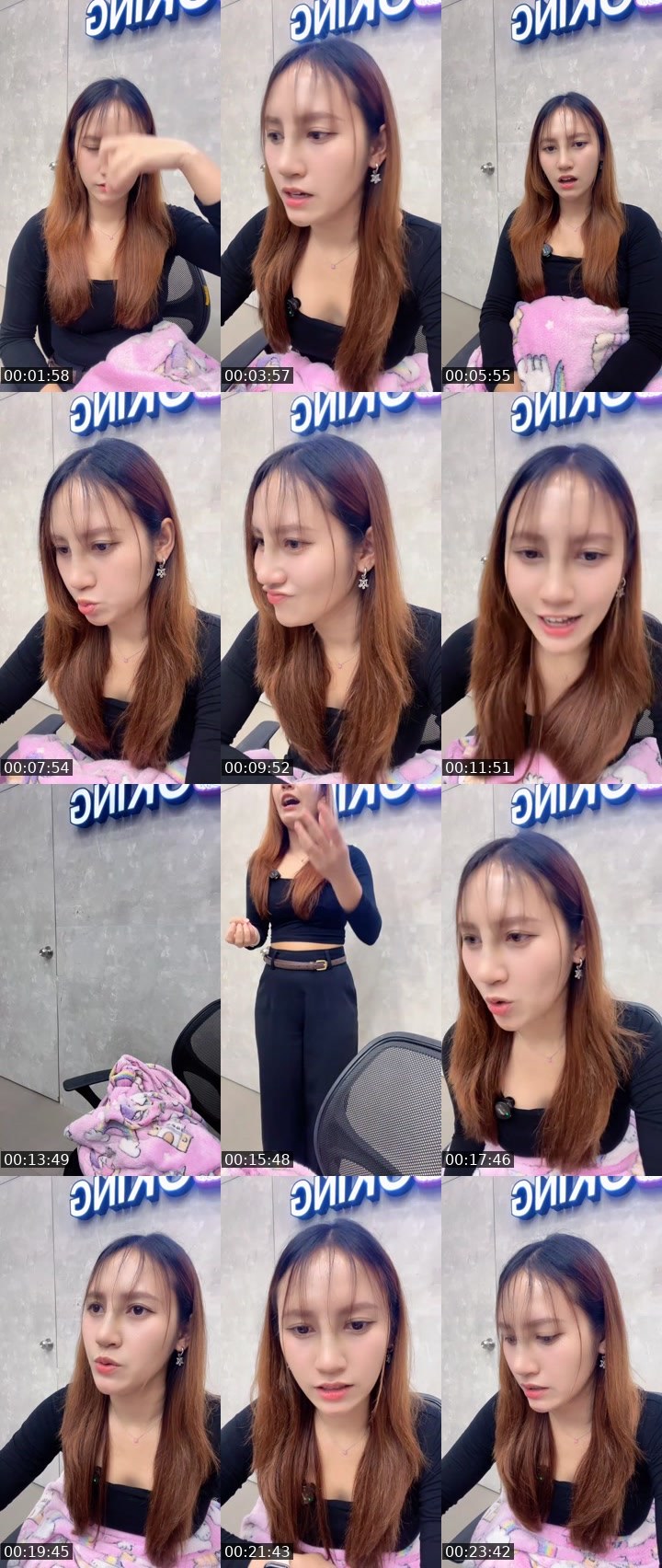 Contact-sheet preview of [🧋] New vj - ขนมผิง 🍒's MICO Live recording