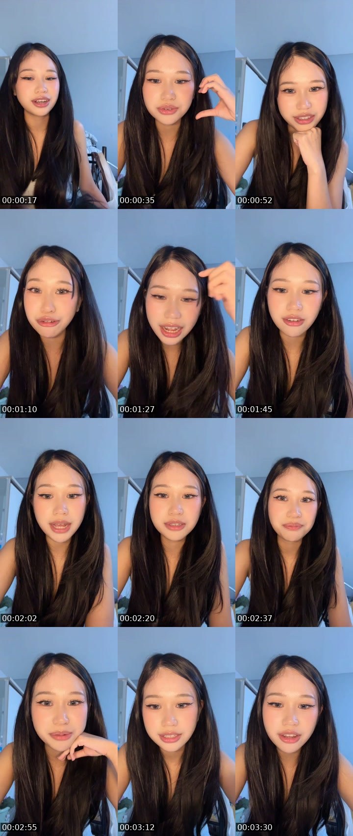 Contact-sheet preview of [🧋] New vj วุ้นแก้ว🎀's MICO Live recording