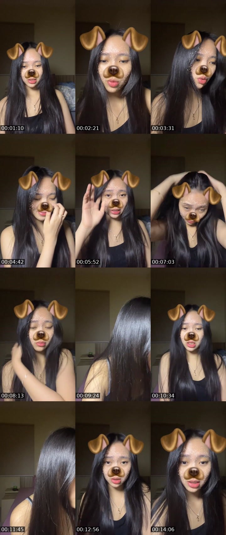 Contact-sheet preview of ᴿᴴ chika❤️‍🔥's MICO Live recording