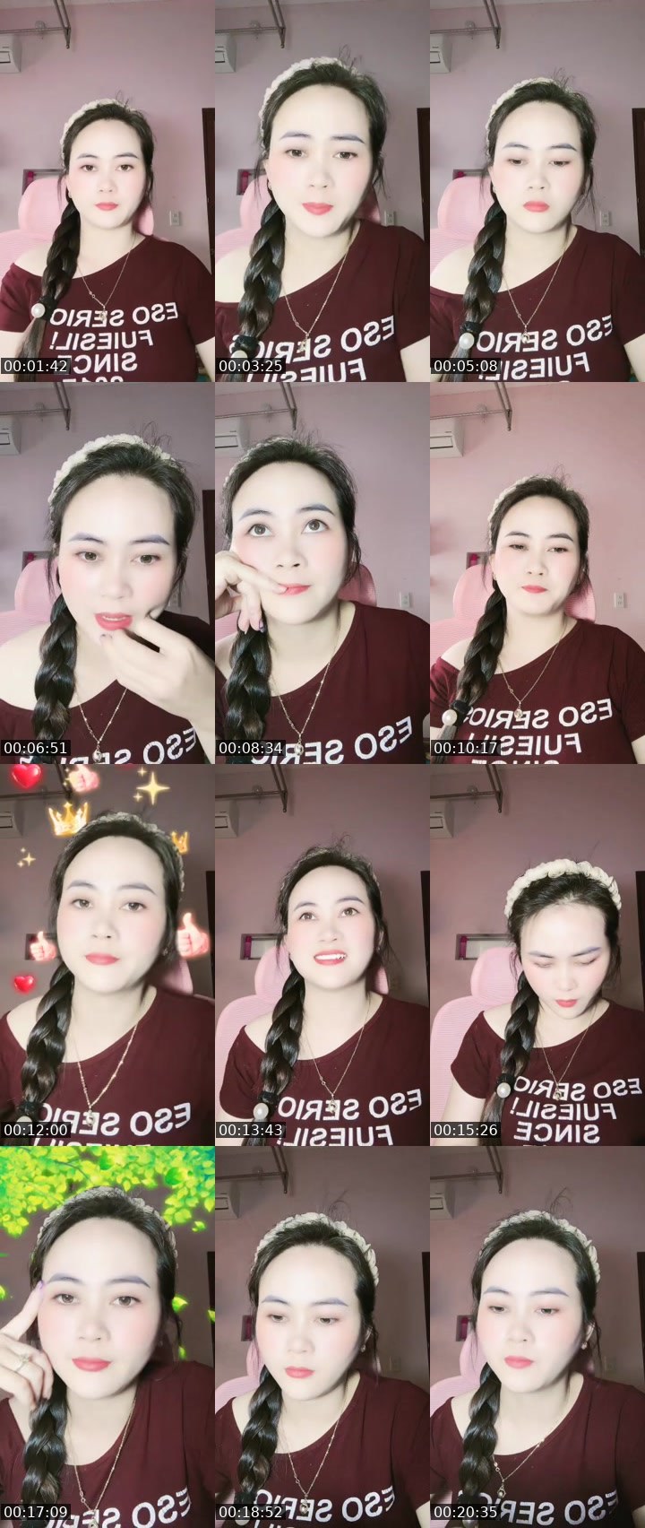 Contact-sheet preview of Miu💋's MICO Live recording