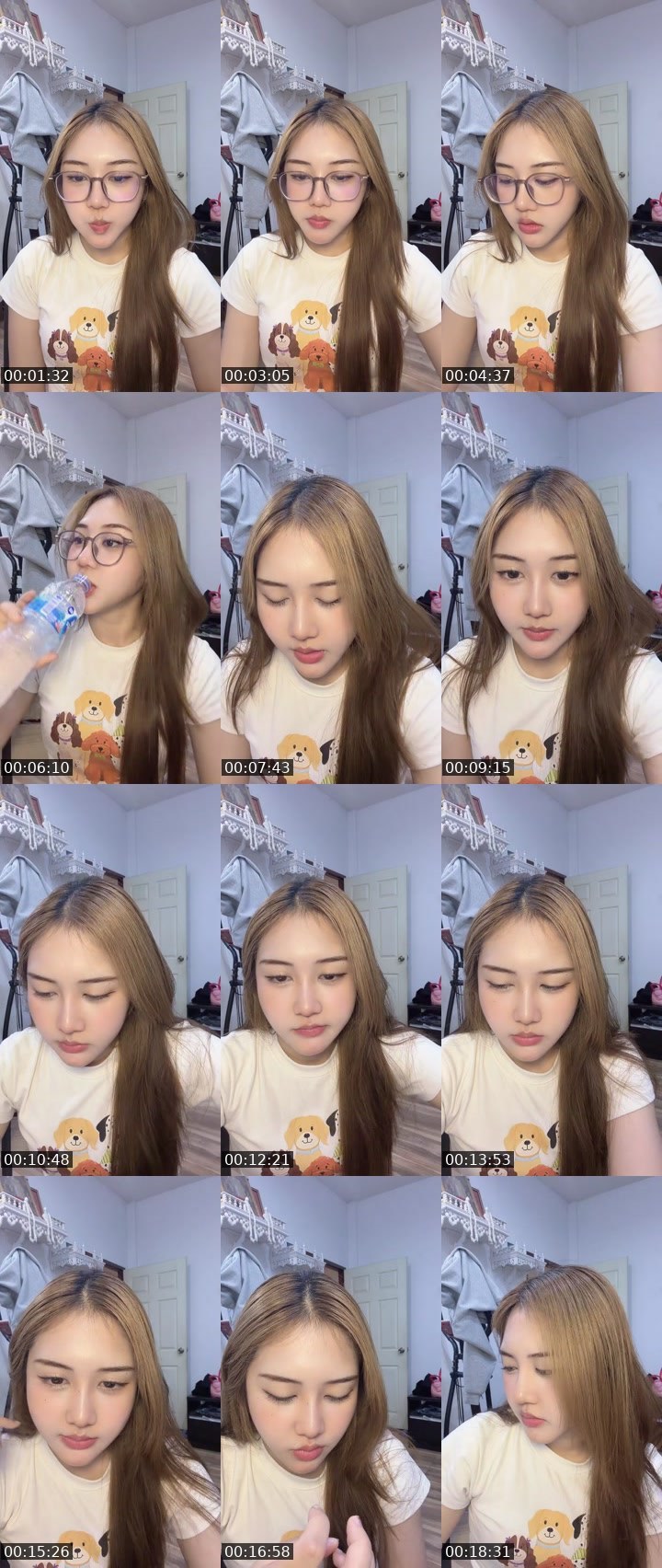 Contact-sheet preview of [🧋] milktea New vj - นว 🐰's MICO Live recording