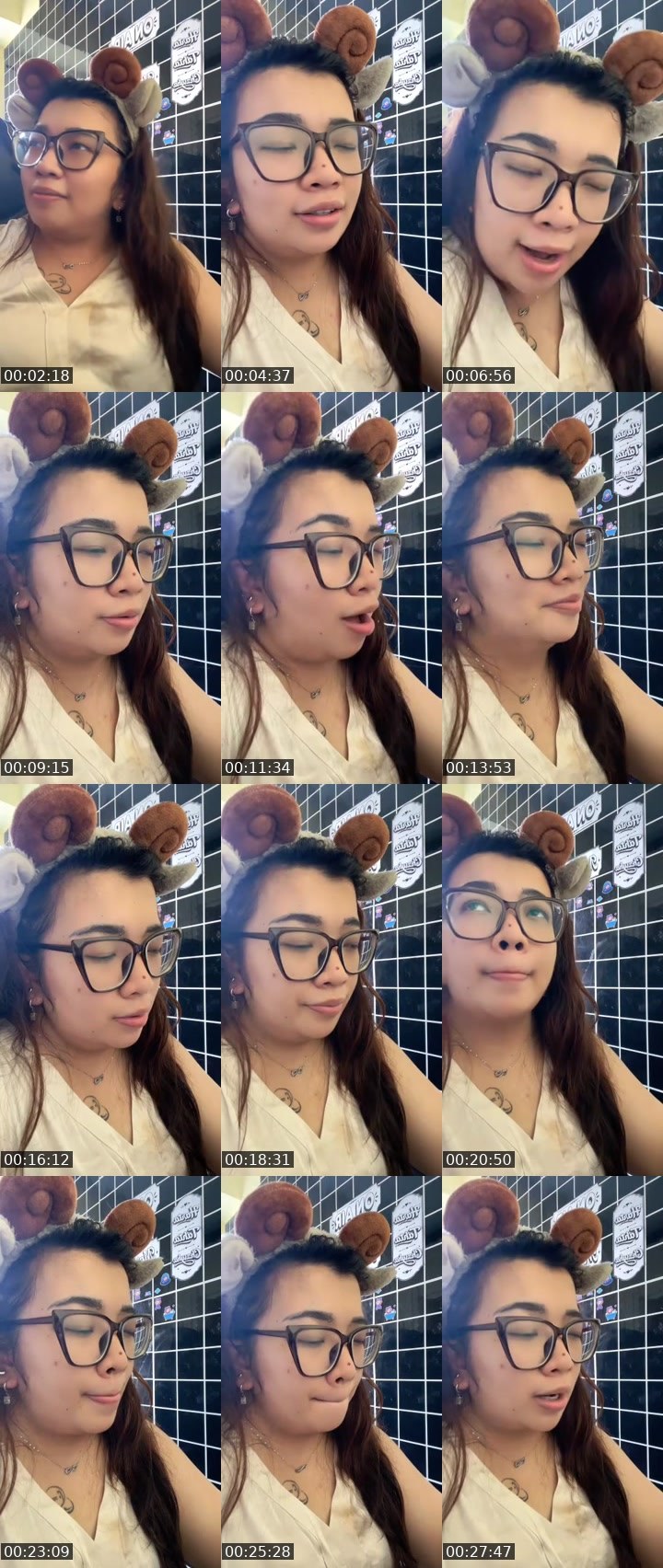 Contact-sheet preview of chacaaa ᴱᴸᴵᵀᴱ 🏹💙's MICO Live recording