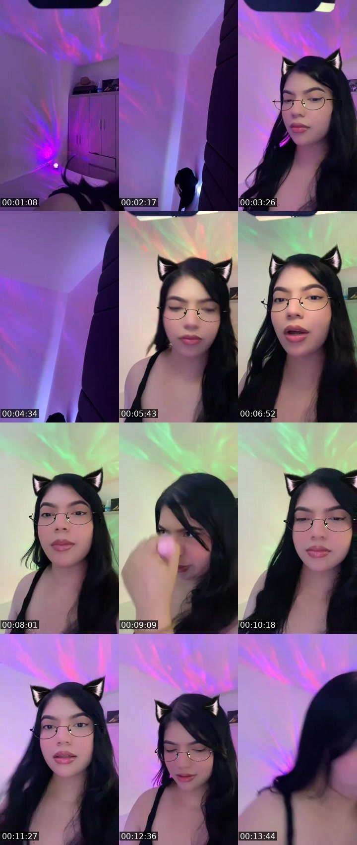 Contact-sheet preview of 👸🏻Hannah🎢ᶠ⁵⁰⁴🪫🔋's MICO Live recording