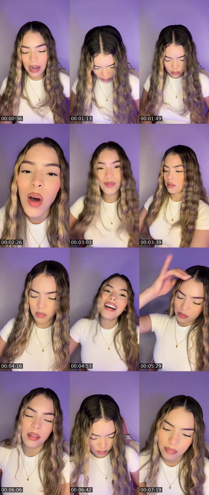 Contact-sheet preview of 630k🌸𝓓𝓪𝓷𝓲🌺ᴰᴳ's MICO Live recording