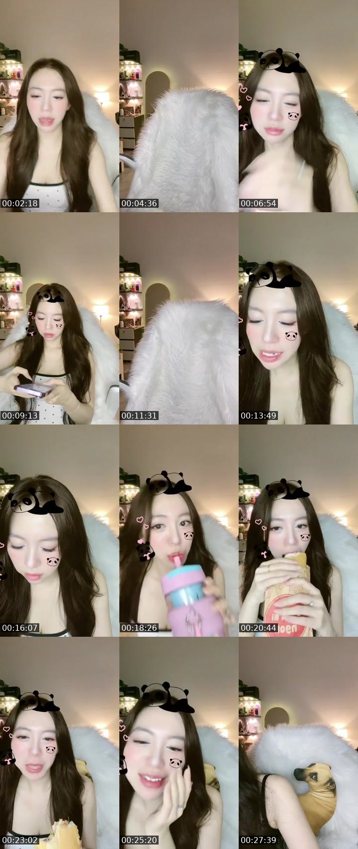 Contact-sheet preview of 25/9PKQT|🎀|ᴹ Rii⁷⁷⁷ ( 小宝贝 ）'s MICO Live recording