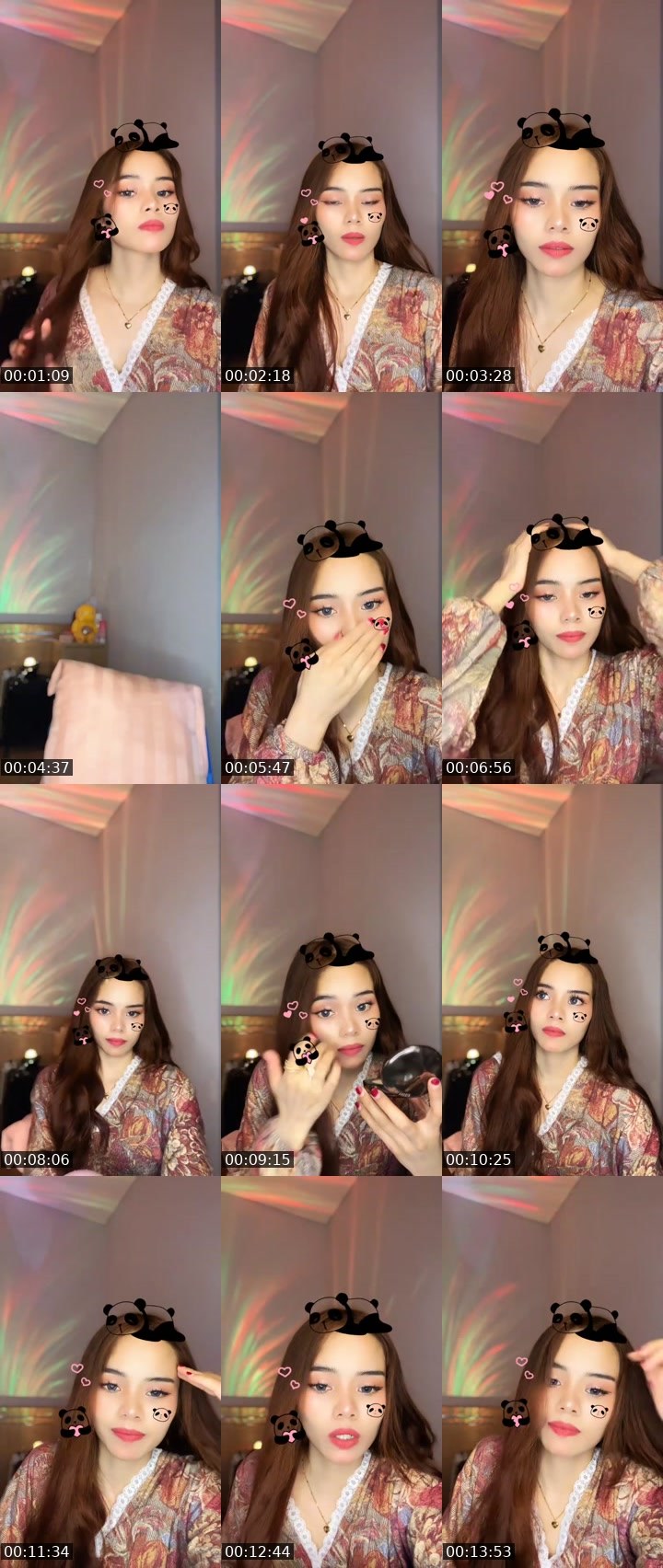 Contact-sheet preview of 🐦‍🔥🫧Zoraaaᴺᵒᶻᵃ ¹⁹⁺'s MICO Live recording