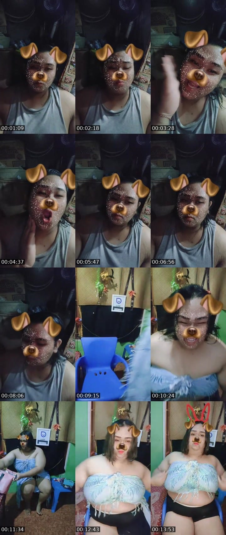 Contact-sheet preview of ᴳᴱᵀ🐸🌕COCOPANDA❤🩲 SB's MICO Live recording