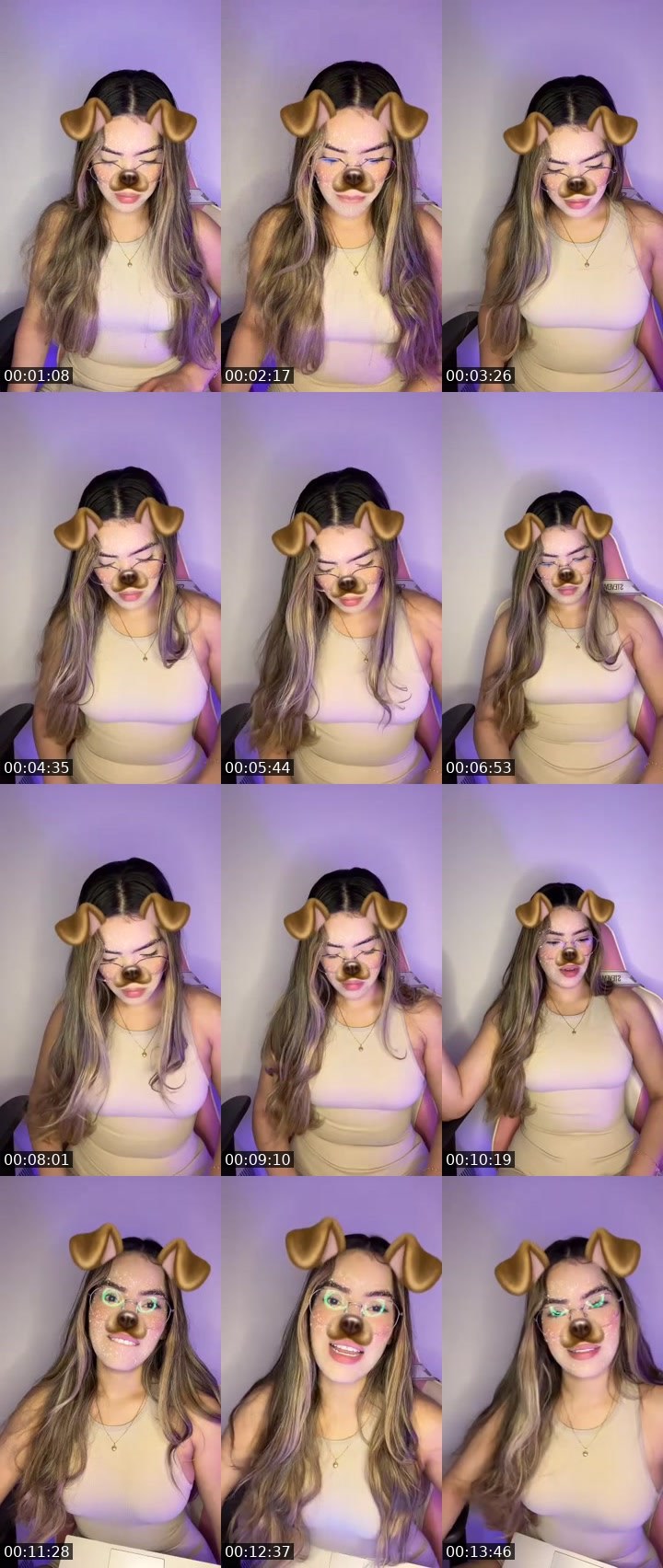 Contact-sheet preview of 🌸𝓓𝓪𝓷𝓲🌺ᴰᴳ's MICO Live recording