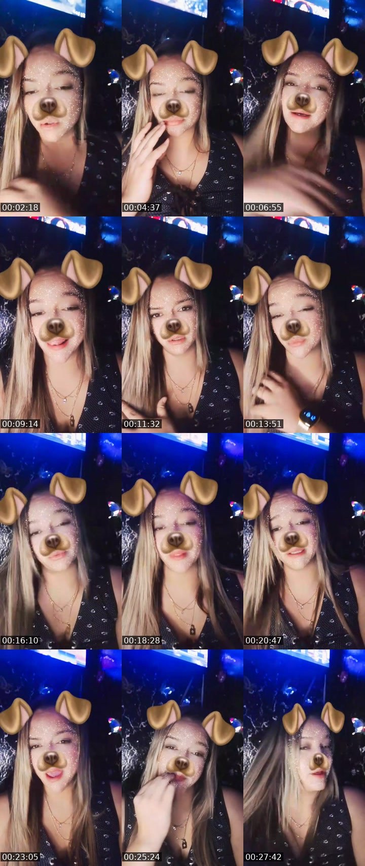 Contact-sheet preview of 😈👀ᴱDiabla🇨🇺 Sofia MG🐊🔱G's MICO Live recording