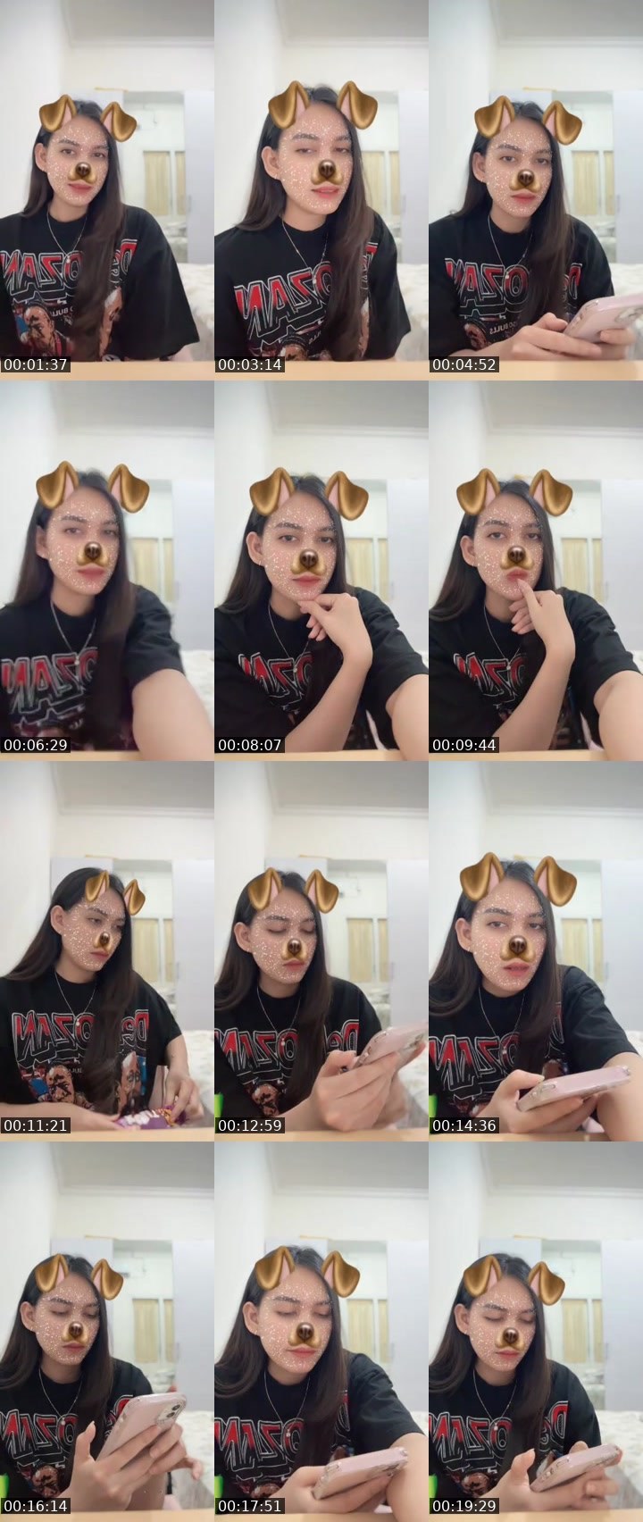 Contact-sheet preview of ☘︎ ݁ Zhee🐻‍❄️🎰's MICO Live recording