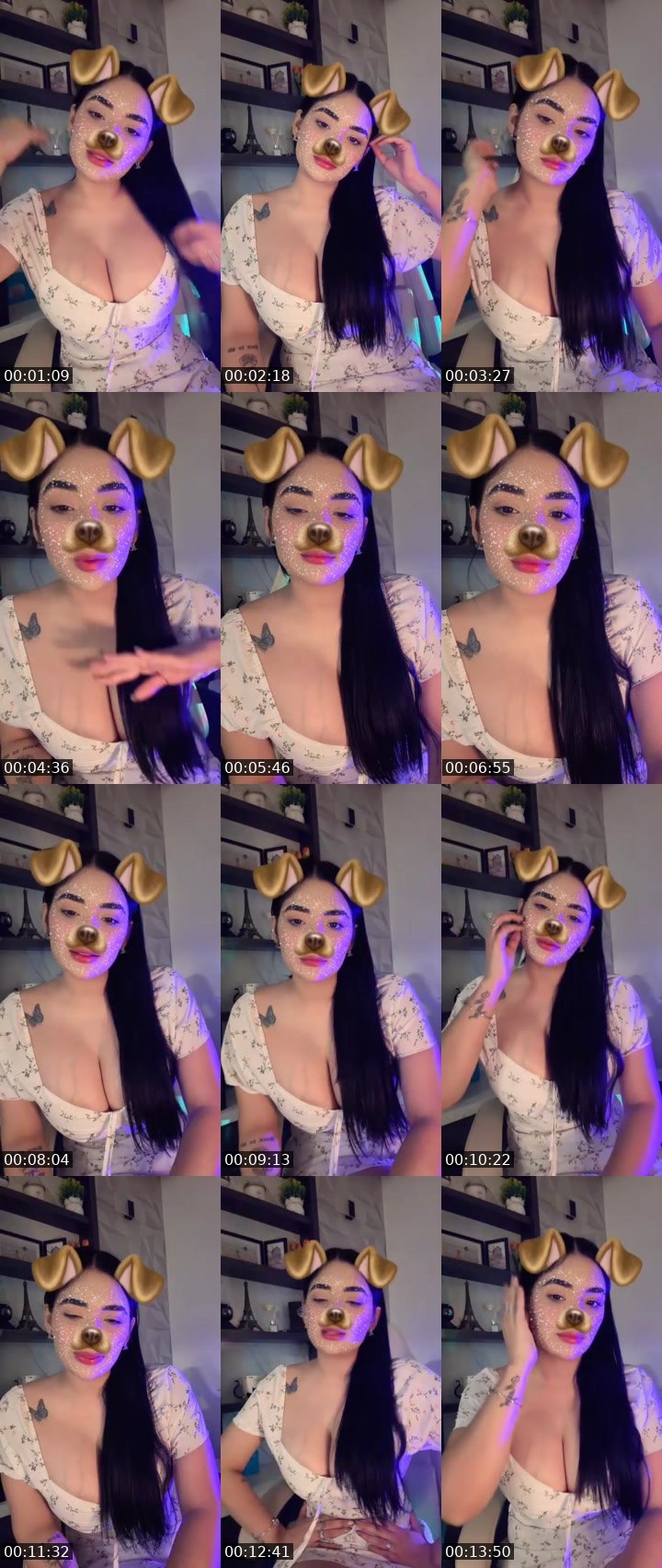 Contact-sheet preview of ♛𝒜𝓃𝓃𝓎♡ᴬ🍒's MICO Live recording
