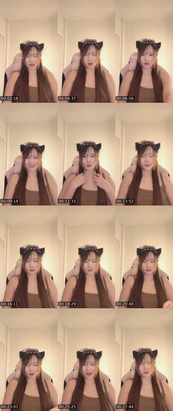 Contact-sheet preview of [🧋]milktea New vj-BaiBiw🍀🧸's MICO Live recording