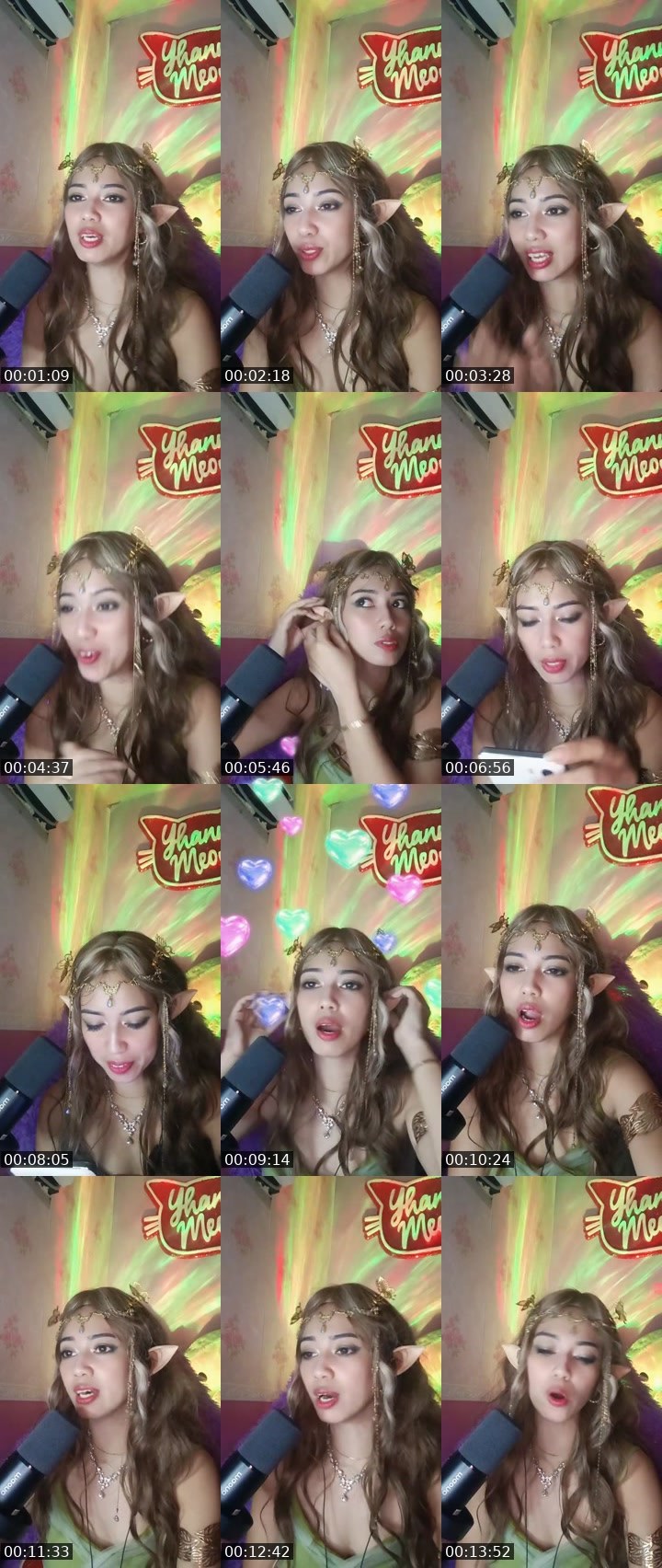 Contact-sheet preview of ☪️ʏͥʜᴀͣɴͫɴᴀMᴇᴏw👑MHA🪽's MICO Live recording
