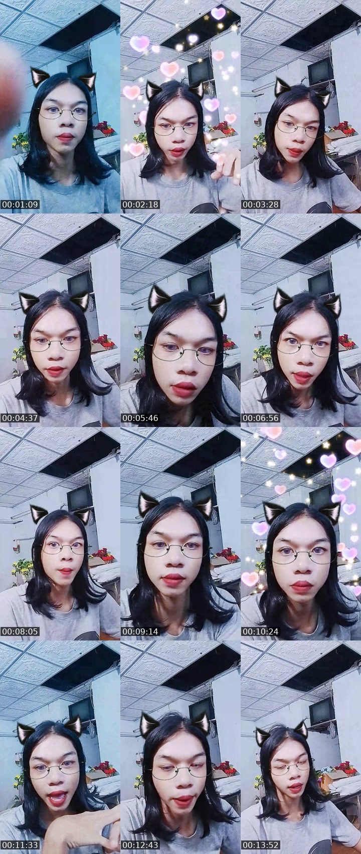 Contact-sheet preview of [ BRB new vj ]This mint🐇🐰's MICO Live recording