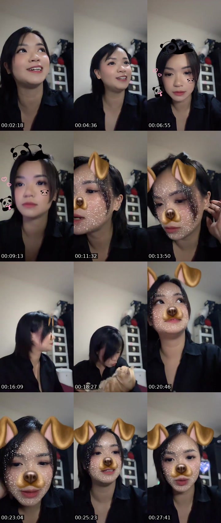 Contact-sheet preview of ᶜʳᵒʷ hyun 🥀's MICO Live recording