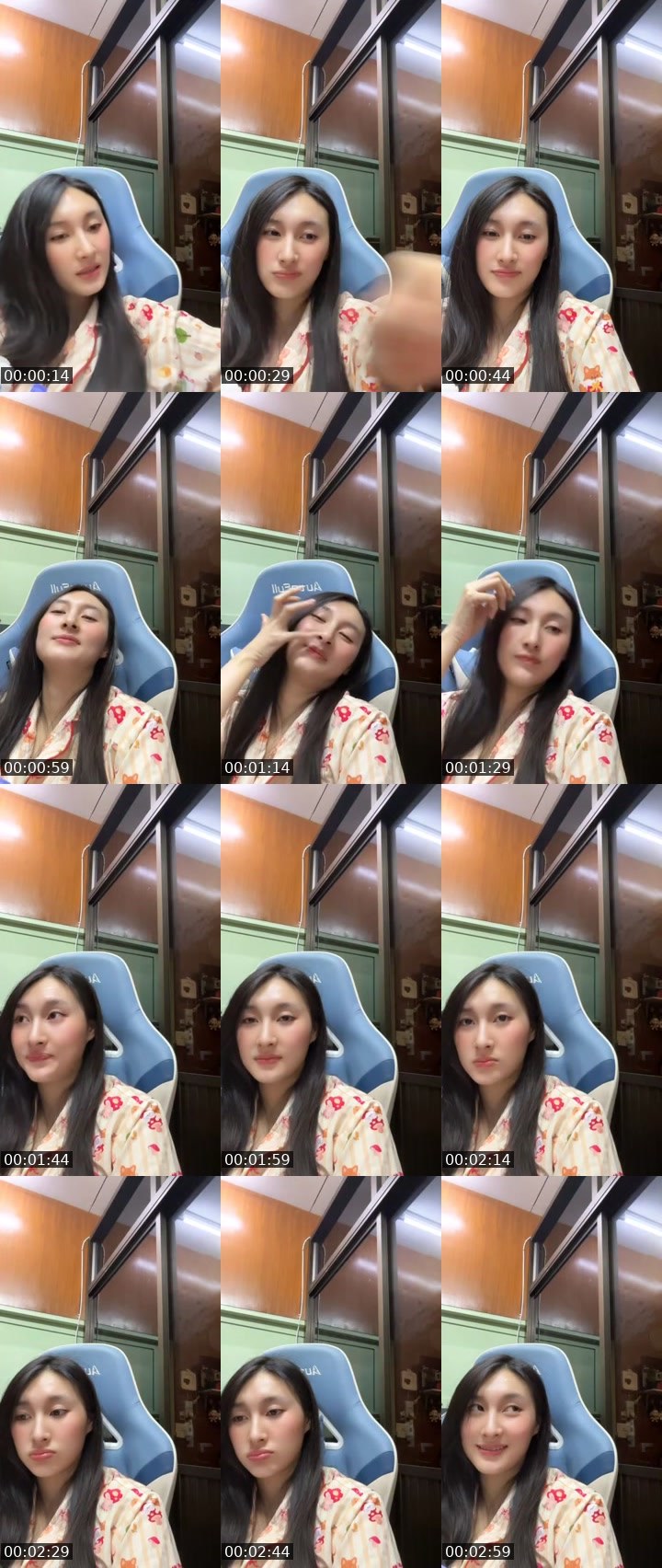 Contact-sheet preview of [Pink🦩] New VJ Pw🌈's MICO Live recording