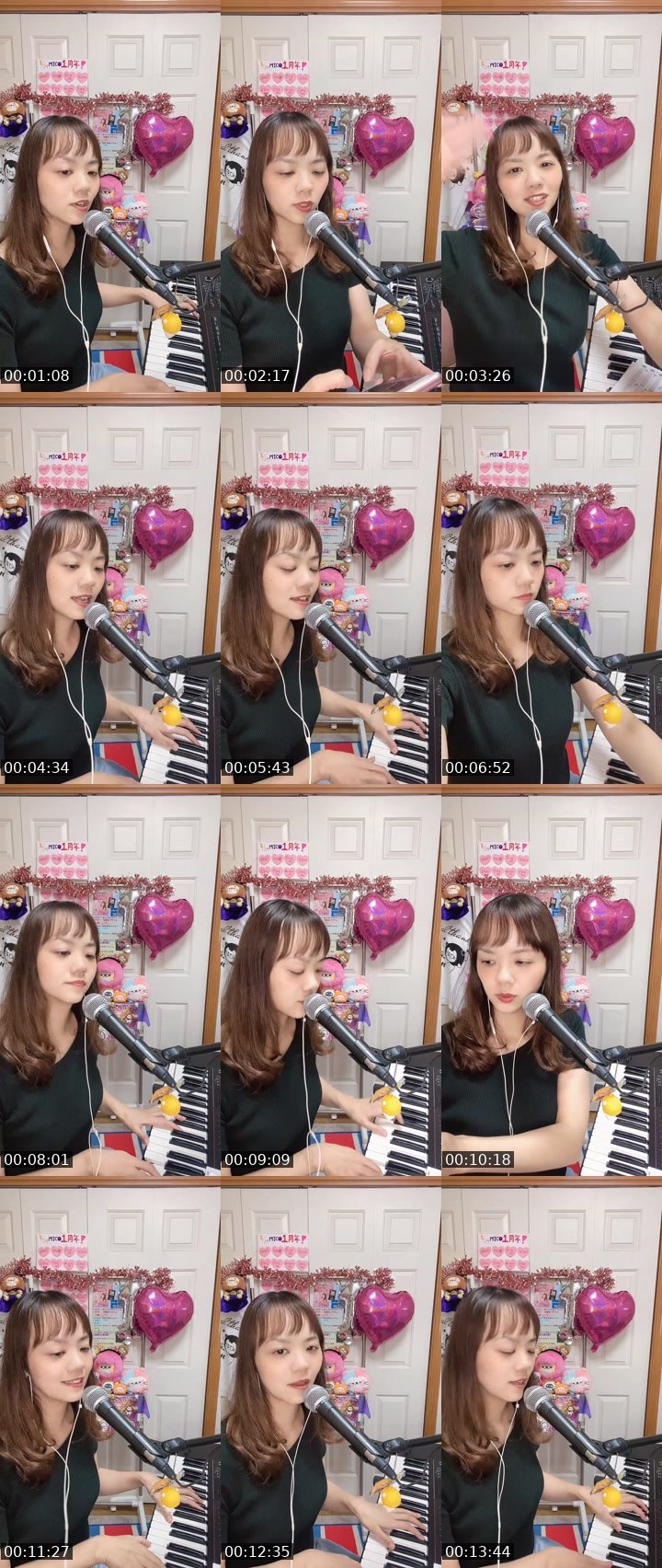 Contact-sheet preview of YURi🧸🎹8/24 1周年感謝🥰's MICO Live recording