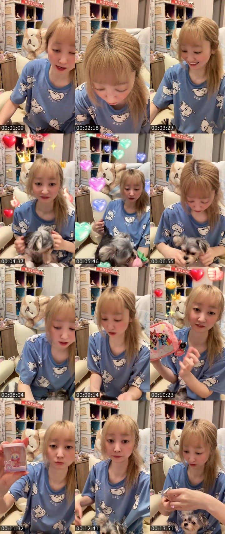 Contact-sheet preview of mim👼🏻🍼(みむ)'s MICO Live recording