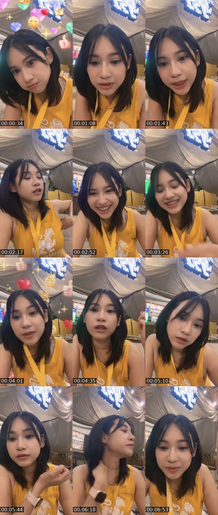 Contact-sheet preview of Aura - New VJ | ฝ้าย 💖's MICO Live recording