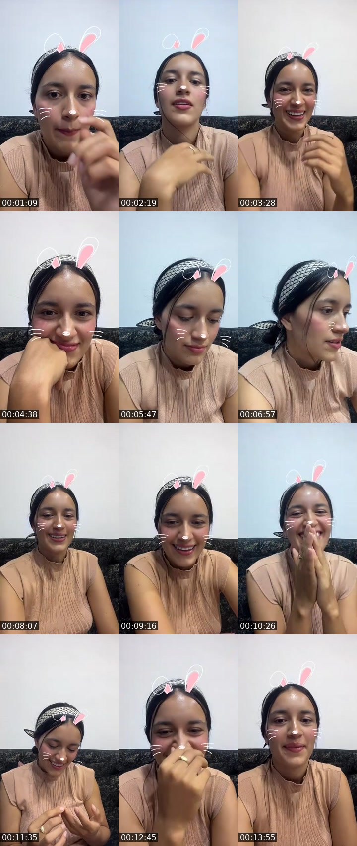 Contact-sheet preview of Zoe's MICO Live recording