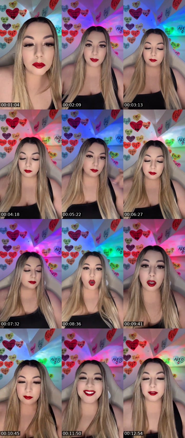 Contact-sheet preview of ᥫ᭡𝔾𝕒𝕓𝕓𝕒💄👳🏻‍♂️'s MICO Live recording