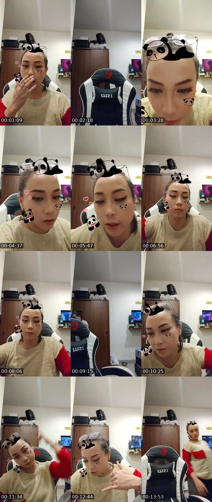 Contact-sheet preview of ❤️¹⁶⁸ cindy ebol❤️'s MICO Live recording