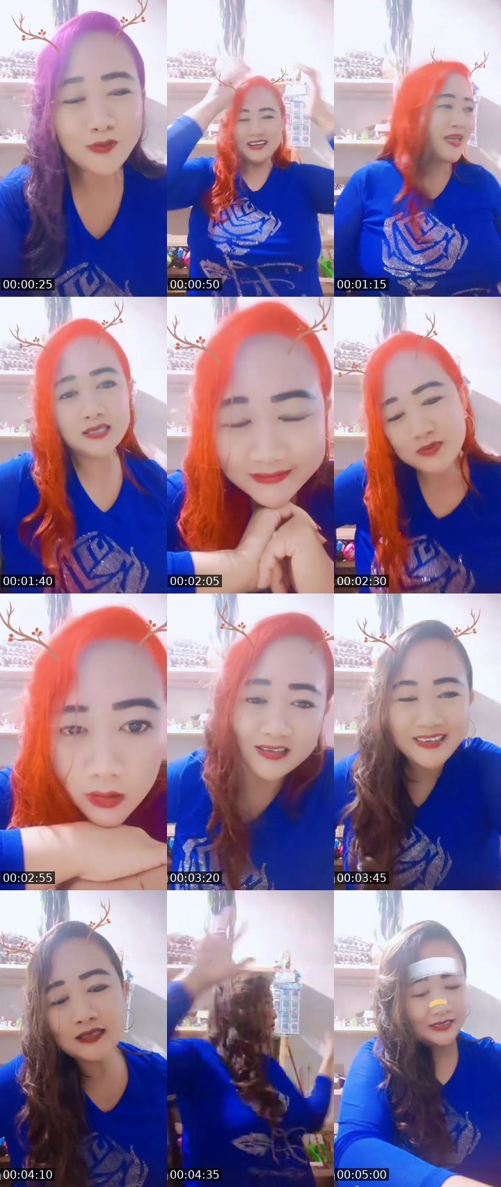 Contact-sheet preview of ᴮᴬ RIA CIPPIT 🥰🥰🥰?'s MICO Live recording