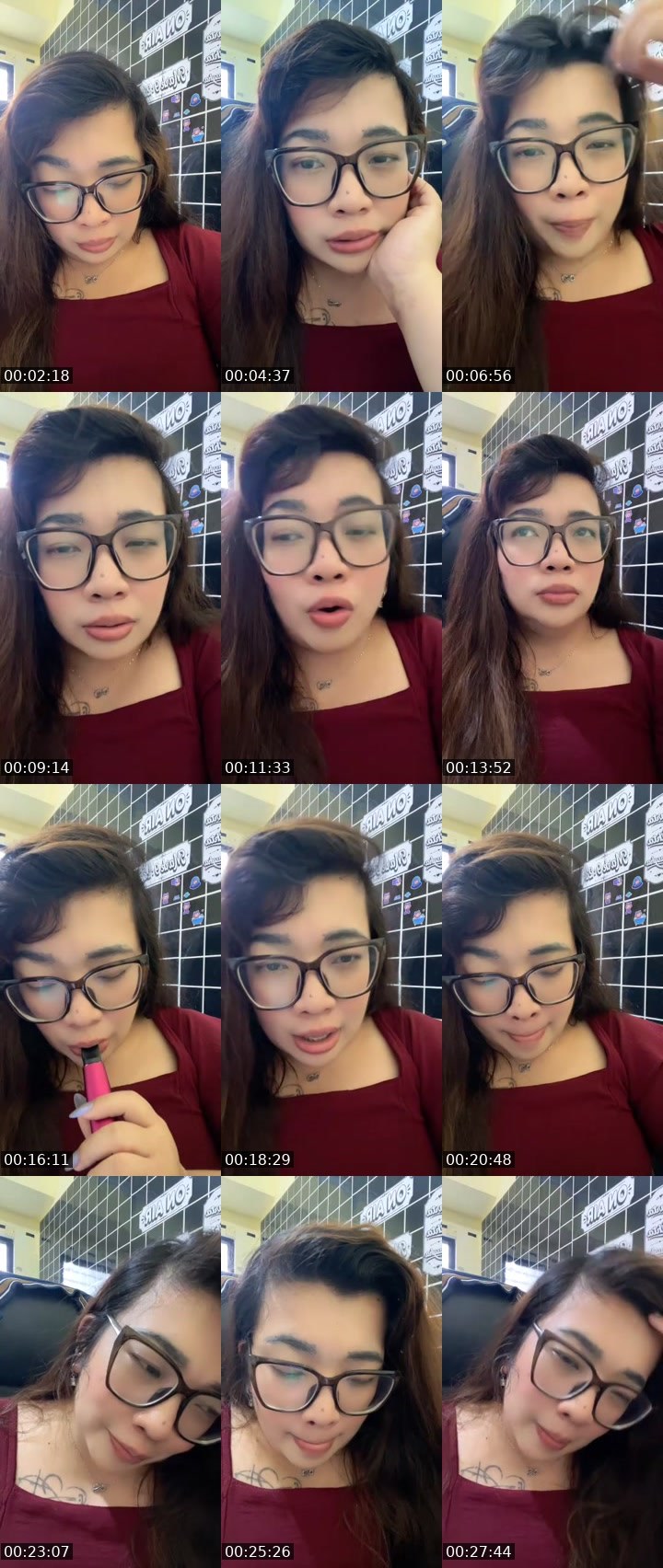 Contact-sheet preview of chacaaa ᴱᴸᴵᵀᴱ 🏹💙's MICO Live recording