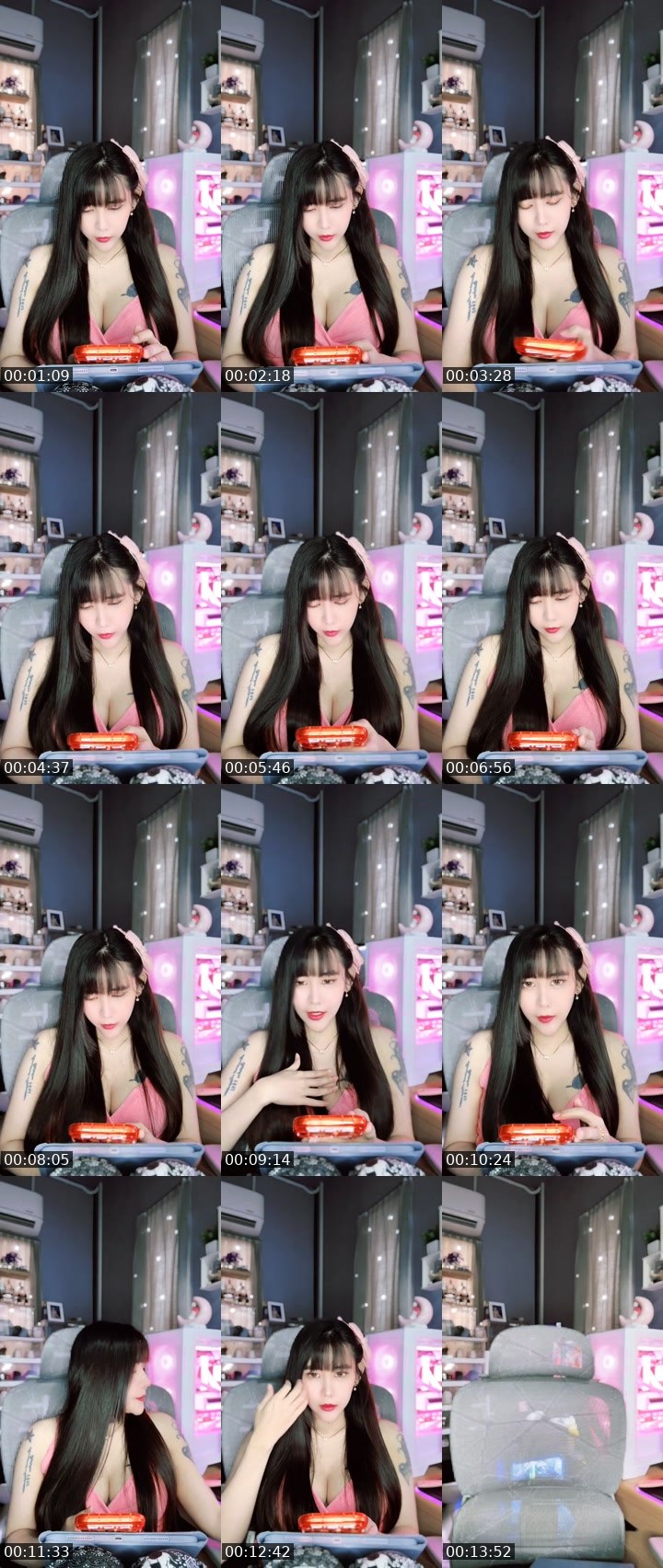 Contact-sheet preview of [🧋] milktea New vj - Punchy🍑's MICO Live recording