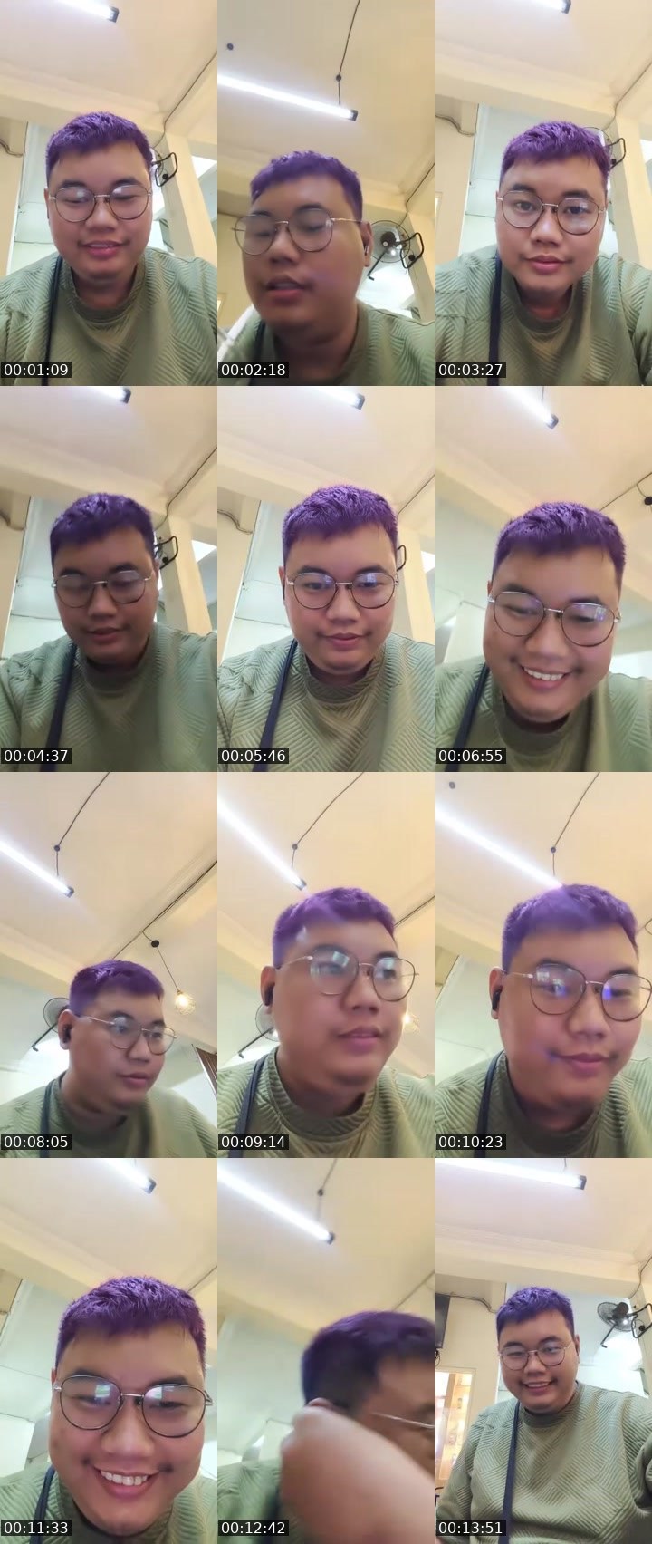 Contact-sheet preview of ᴱᴹ Weii PK 04/19.00's MICO Live recording