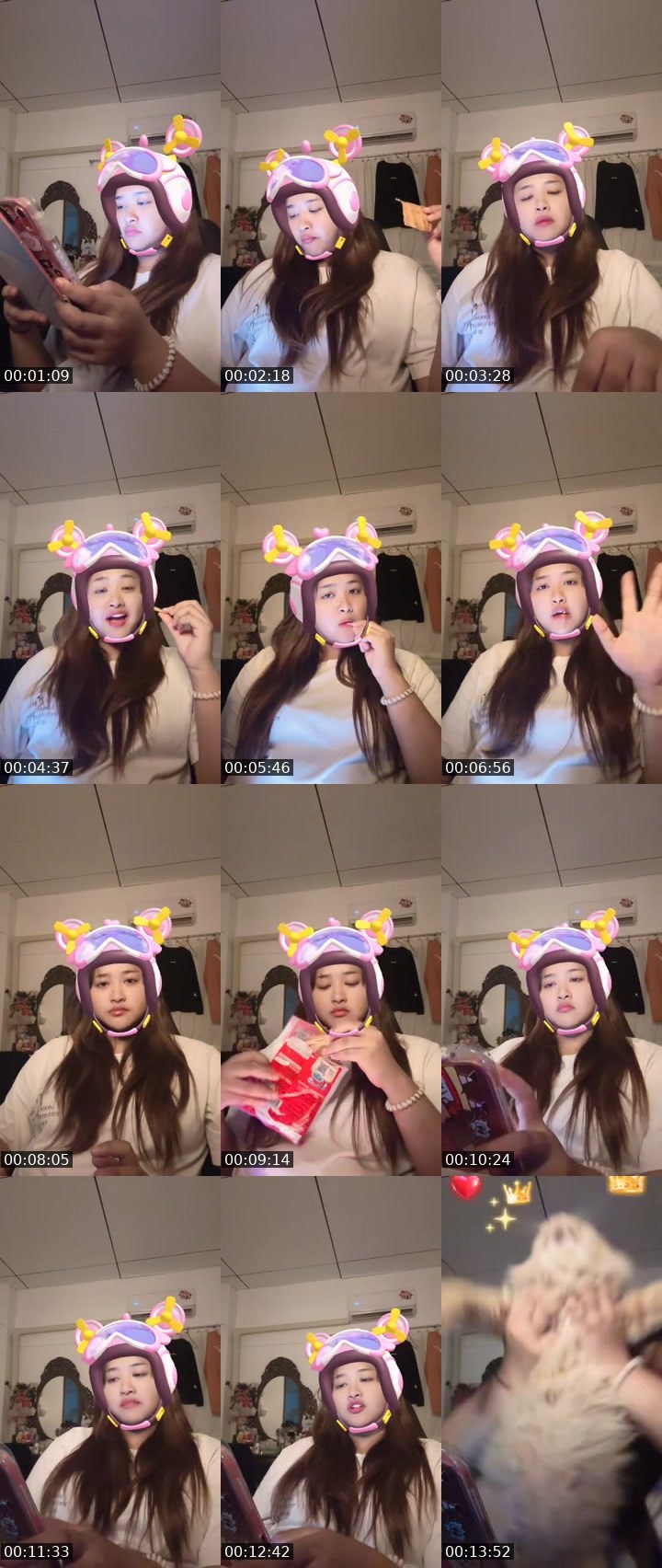 Contact-sheet preview of [🧋] milktea New vj inter 🐰's MICO Live recording