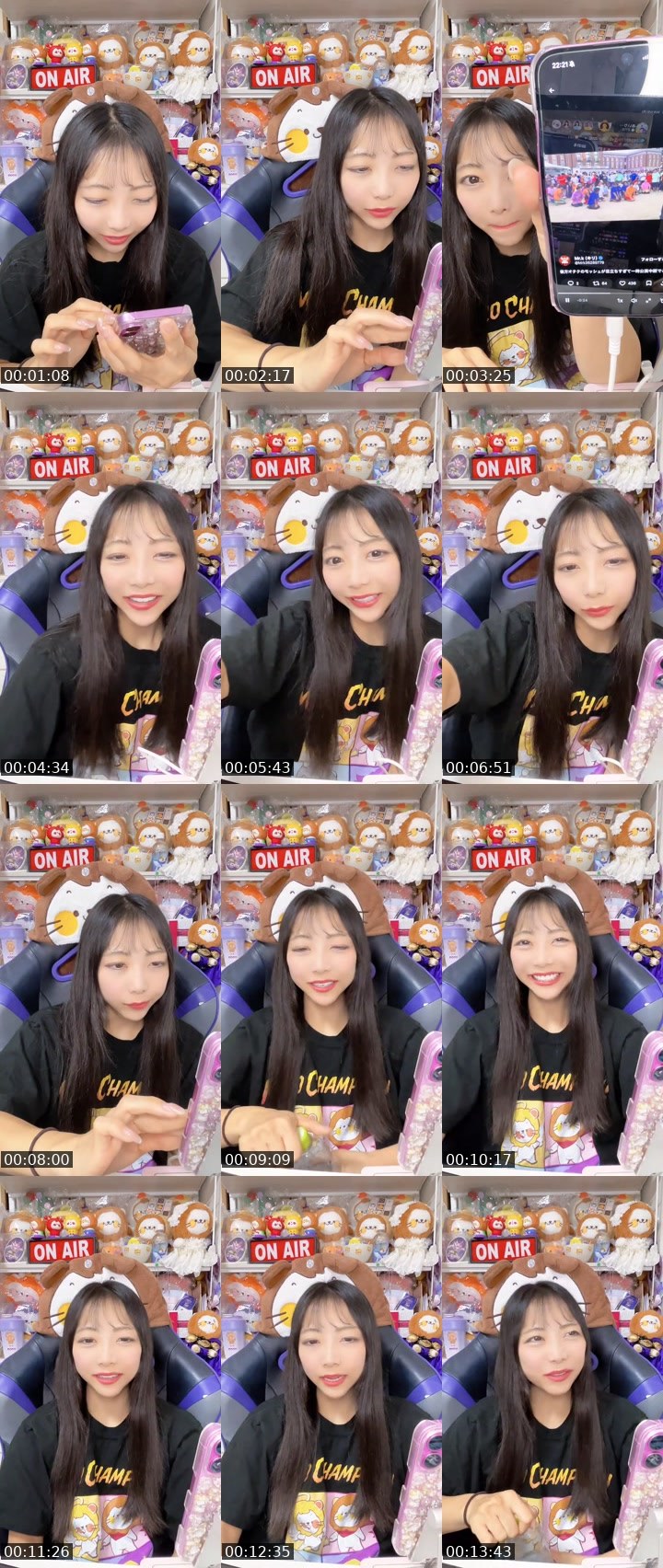 Contact-sheet preview of あいりんちやん。💜 Airin💜's MICO Live recording