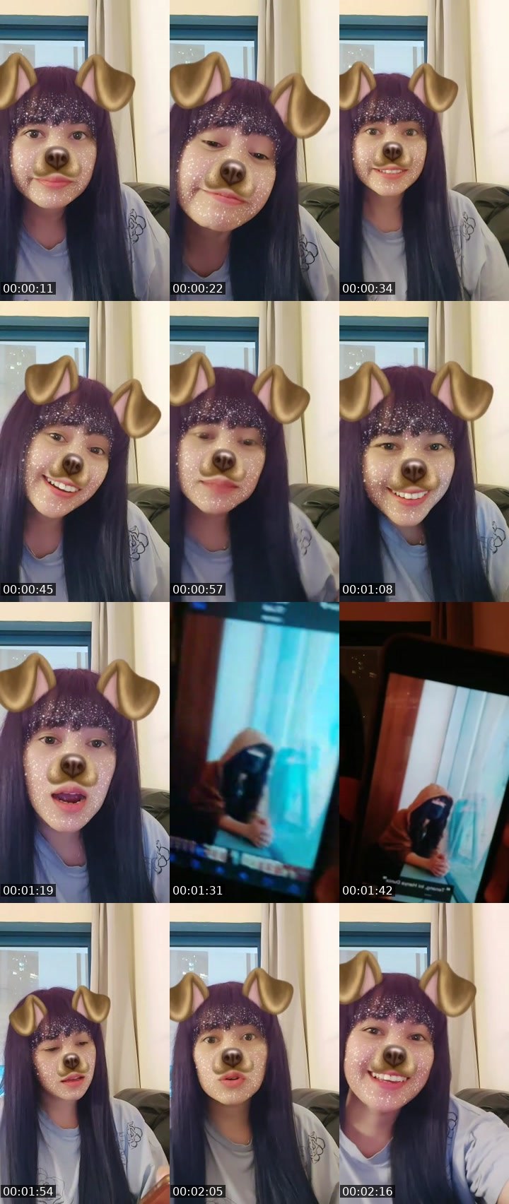 Contact-sheet preview of 𓆩♔𓆪𝐂𝐡𝐞𝐫𝐲𝐛𝐞𝐥𝐥ᴳᴸᴬᴹᴼᵁᴿ's MICO Live recording