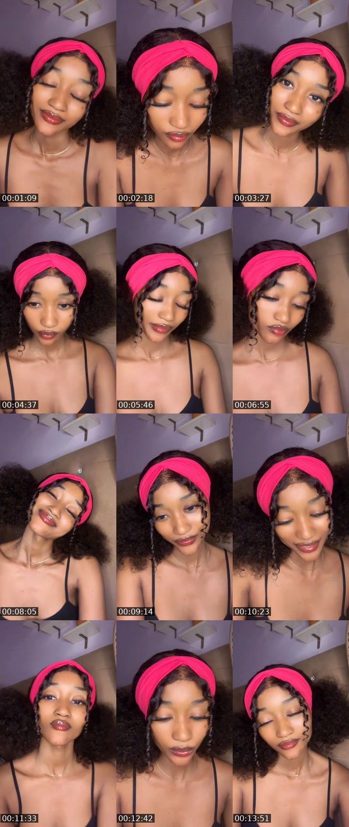 Contact-sheet preview of 💰🆙👑Sasha💅's MICO Live recording