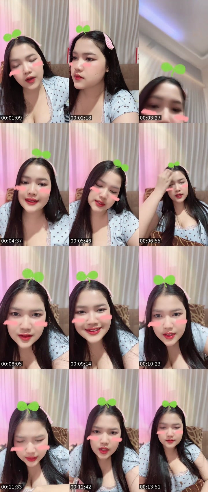 Contact-sheet preview of [Pink🦩] New VJ เนปจูน✨'s MICO Live recording