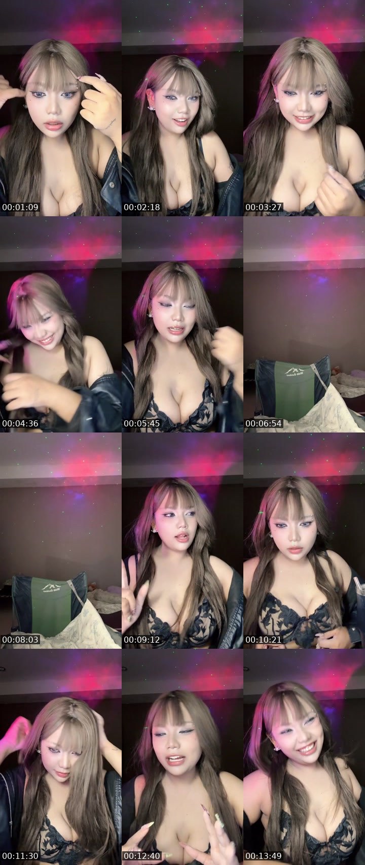 Contact-sheet preview of [🧋]milktea new vj -T-RAK🤌🏻's MICO Live recording