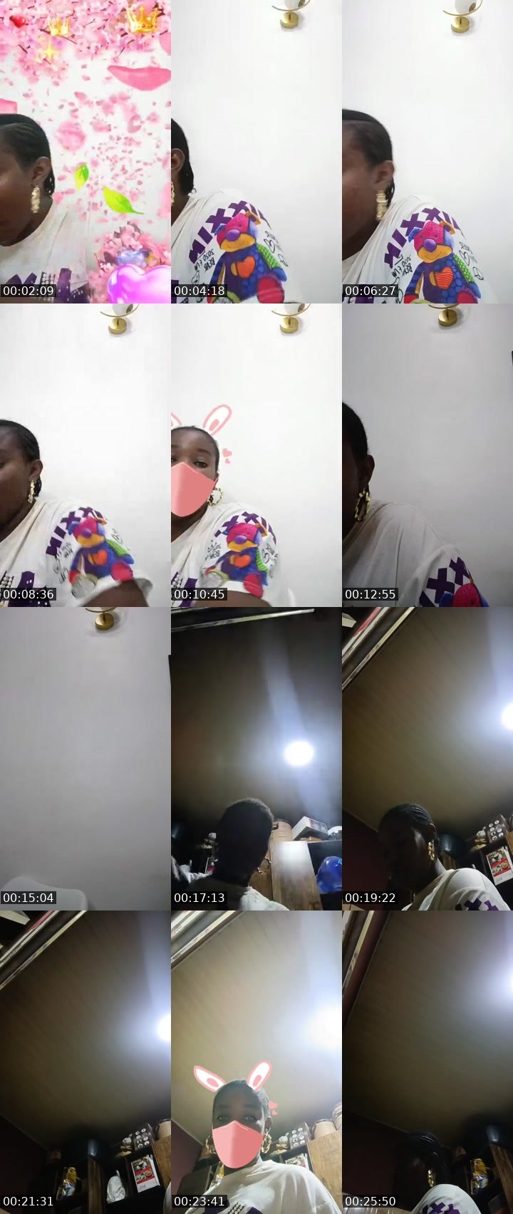 Contact-sheet preview of 🥷🏾🙅🏾‍♂️🥑OUTLAW☻🦅LALA ®🌕's MICO Live recording