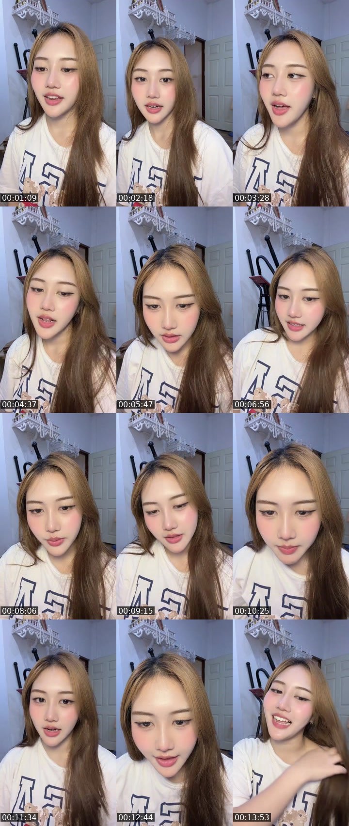 Contact-sheet preview of [🧋] milktea New vj - นว 🐰's MICO Live recording