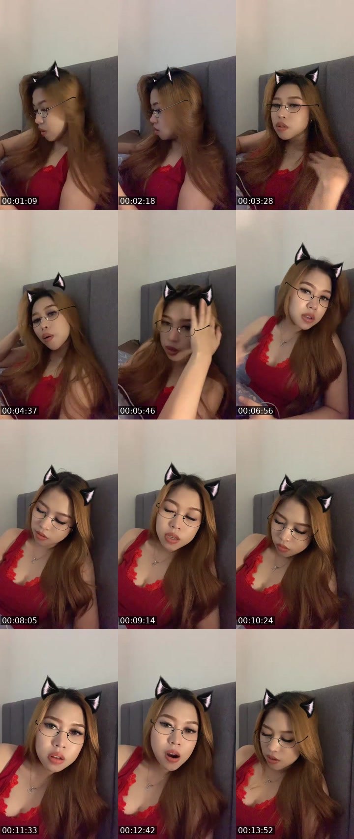 Contact-sheet preview of ᴴᴰ Valen SIBUK♡'s MICO Live recording