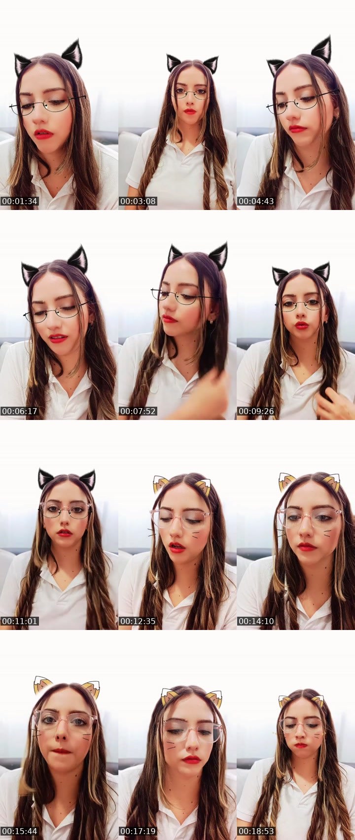 Contact-sheet preview of bella's MICO Live recording