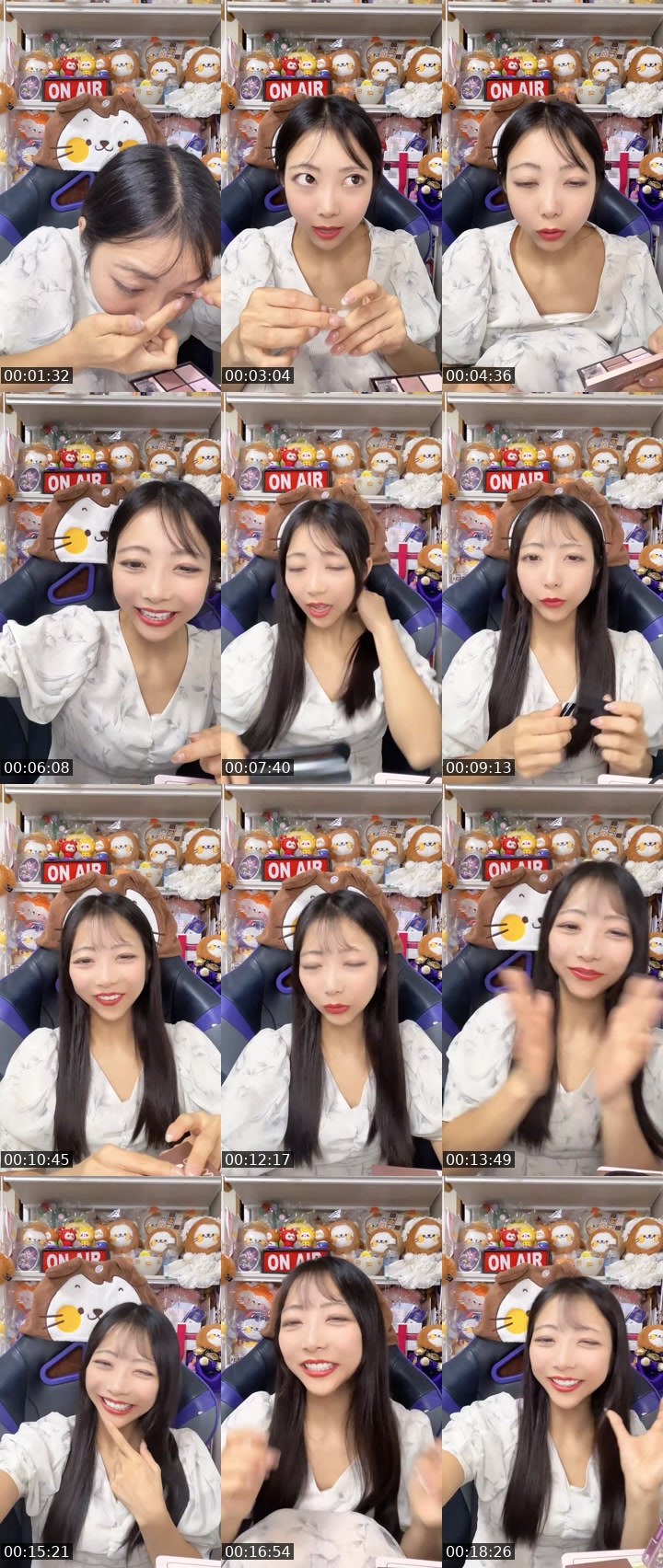 Contact-sheet preview of あいりんちやん。💜 Airin💜's MICO Live recording