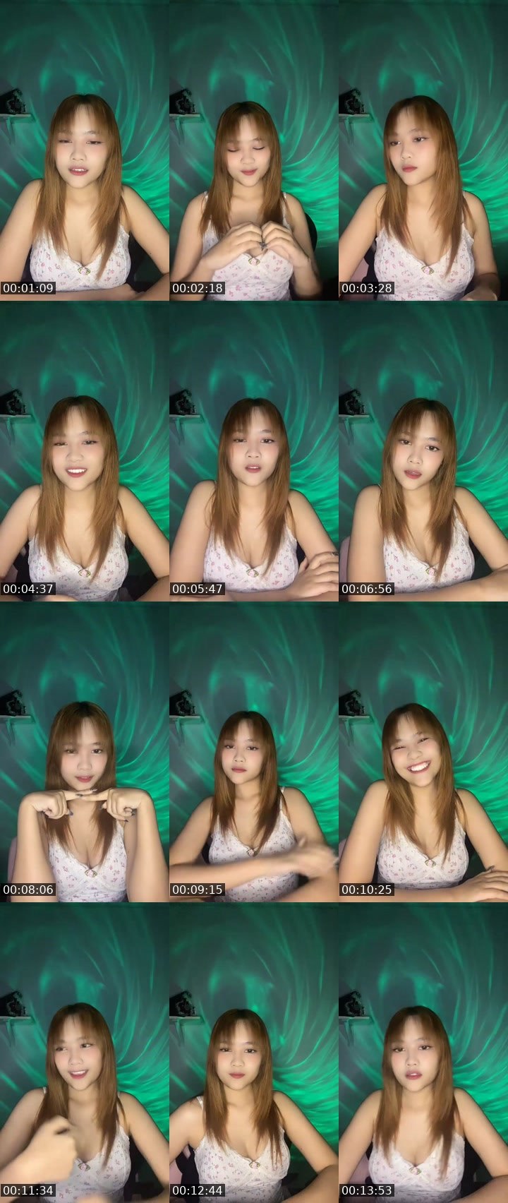 Contact-sheet preview of [🧋] milktea New vj-reindeer💖's MICO Live recording