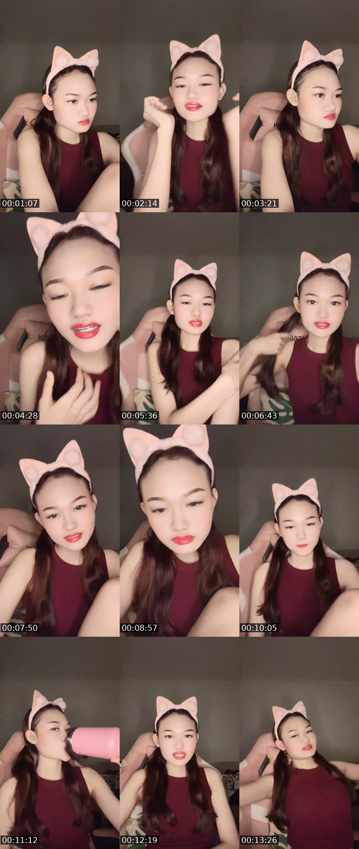 Contact-sheet preview of ᴱᴹ clarissa 👅🫟's MICO Live recording